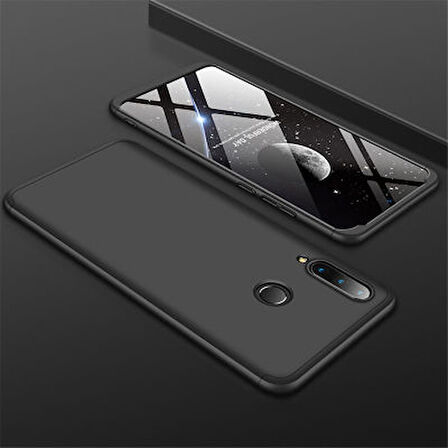 Huawei P30 Lite Kılıf 3 Parçalı Tam Koruma Şık Astrea Premium Sert Kapak