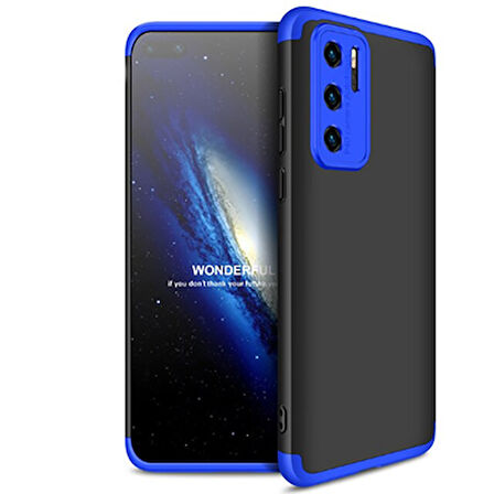Huawei P40 Pro Kılıf 3 Parçalı Tam Koruma Şık Astrea Premium Sert Kapak