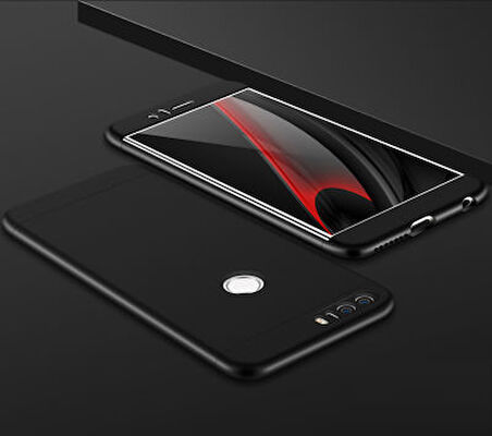 Huawei P9 Lite 2017 Kılıf 3 Parçalı Tam Koruma Şık Astrea Premium Sert Kapak