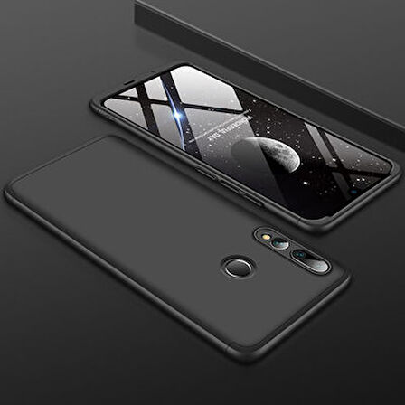 Huawei Y9 Prime 2019 Kılıf 3 Parçalı Tam Koruma Şık Astrea Premium Sert Kapak