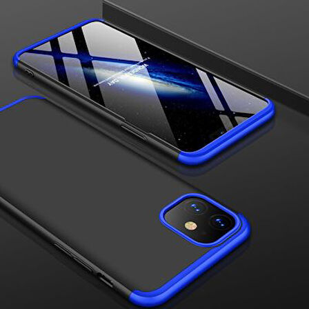 iPhone 11 Kılıf 3 Parçalı Tam Koruma Şık Astrea Premium Sert Kapak