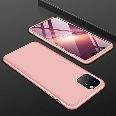 iPhone 11 Pro Max Kılıf 3 Parçalı Tam Koruma Şık Astrea Premium Sert Kapak