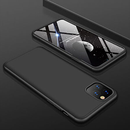 iPhone 11 Pro Max Kılıf 3 Parçalı Tam Koruma Şık Astrea Premium Sert Kapak