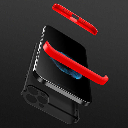 iPhone 6 Plus Kılıf 3 Parçalı Tam Koruma Şık Astrea Premium Sert Kapak