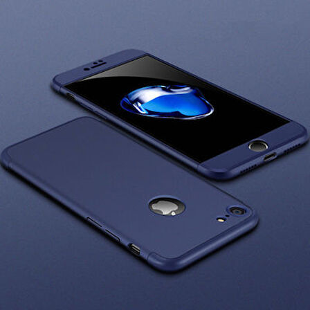 iPhone 8 Kılıf 3 Parçalı Tam Koruma Şık Astrea Premium Sert Kapak