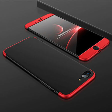 iPhone 8 Plus Kılıf 3 Parçalı Tam Koruma Şık Astrea Premium Sert Kapak