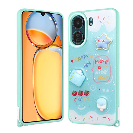 Poco C65 Figürlü ve Desenli Şık Cevze Premium Kılıf