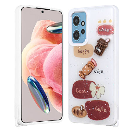 Redmi Note 12 4G Figürlü ve Desenli Şık Cevze Premium Kılıf