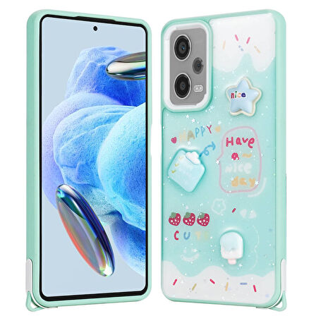 Redmi Note 12 Pro 5G Figürlü ve Desenli Şık Cevze Premium Kılıf