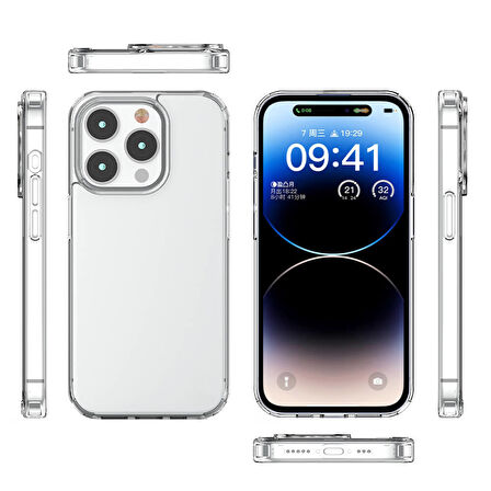 Samsung Galaxy S21 FE Tam Koruma Sağlayan Sert ve Şeffaf Coss Premium Silikon Kılıf
