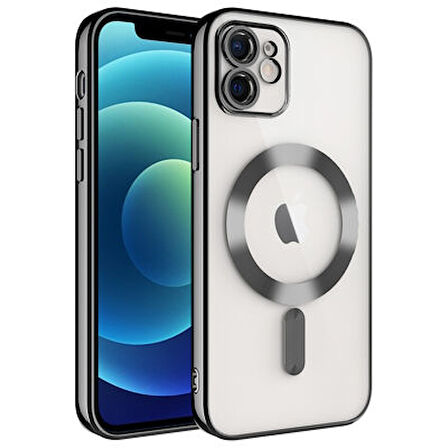 iPhone 11 Kılıf Magsafe ve Kamera Korumalı Şık Demre Premium Kapak