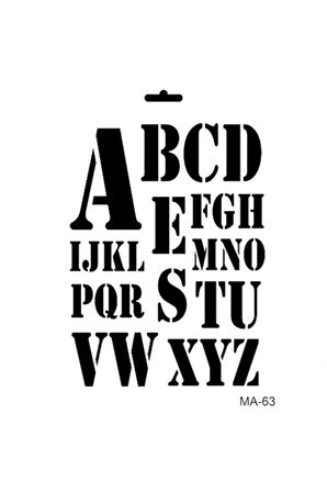 Ma63 Mix Media Stencil