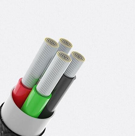 Essager Örgu Kaplama Led Isıklı Çinko Alaşımlı Type-C Kablo