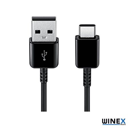 Winex DG970 USBA to Type-c Data ve Şarj Kablosu Siyah
