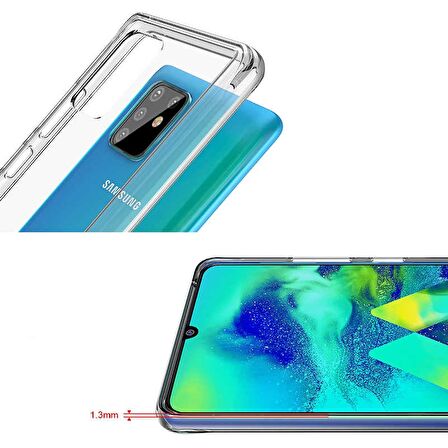 Gpack Samsung Galaxy Note 10 Lite Kılıf Gard Nitro Şeffaf SilikonNano Glass