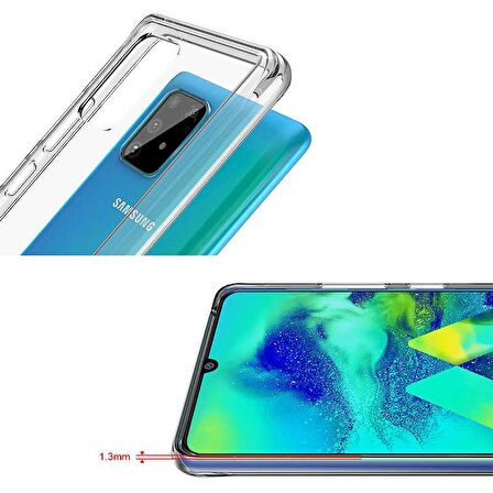 Gpack Samsung Galaxy S10 Lite Kılıf Gard Nitro Şeffaf SilikonNano Glass