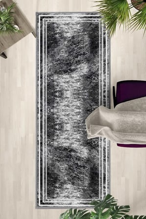 Ehl-165 Modern Dijital Baskı Yıkanabilir Kaymaz Yolluk Halı