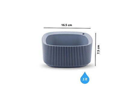 Omnipazar KRS-247 Pera Dekoratif Aranjman Kaktus Sukulent Saksı 1 Litre No 1