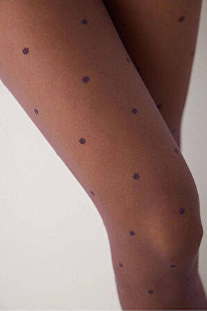 Penti Puantiye Desenli Külotlu Çorap Fashion Stil