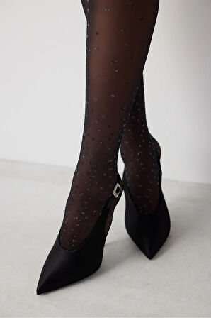 Penti Drops Siyah Külotlu Çorap