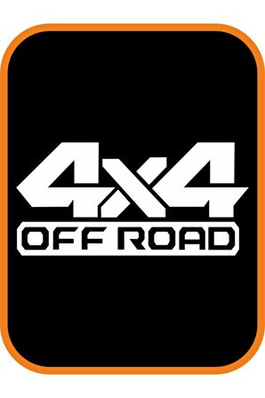 Off Road 4X4 Oto Sticker 2 Adet Büyük Boy Beyaz 20*10 Cm