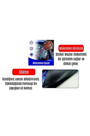 Gazi M.Kemal Atatürk Imza Sticker Oto Sticker Siyah 15 Cm