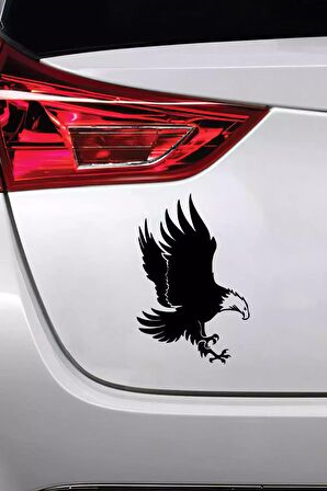 Avcı Kartal Sticker Oto Motor Laptop Duvar Folyo Sticker 60x90 cm