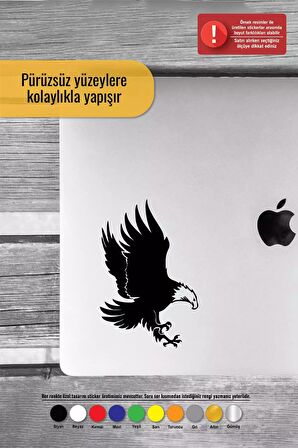 Avcı Kartal Sticker Oto Motor Laptop Duvar Folyo Sticker 60x90 cm