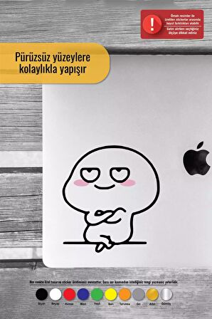 Whatsapp Emoji -1 Sticker Oto Motor Laptop Duvar Folyo Sticker 80x88 cm