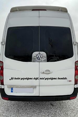 Oto Cam Yazı Sözleri Ticari-Servis-Dolmuş-Panelvan Uzun Sticker Model 10