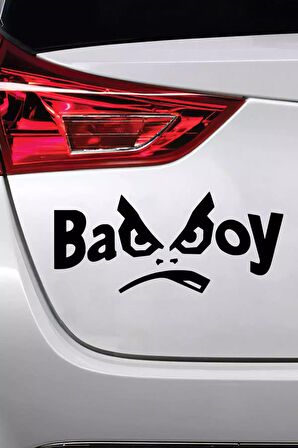 Bad Boy Sticker Oto Motor Laptop Duvar Folyo Sticker 30x12 cm