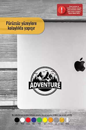 Adventure Sticker Oto Motor Laptop Duvar Folyo Sticker 15x13 cm