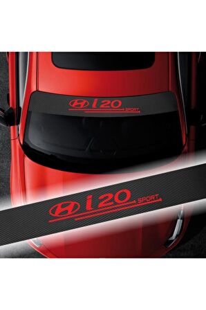 Hyundai I20 İçin Uyumlu Aksesuar Oto Ön Cam Oto Sticker Karbon