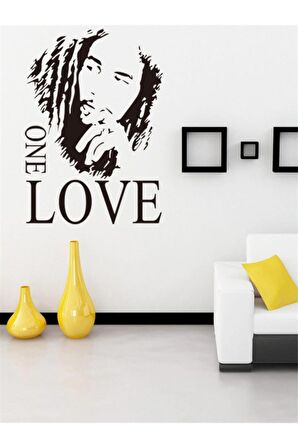 Bob Marley One Love Ev Dekoratif Sticker