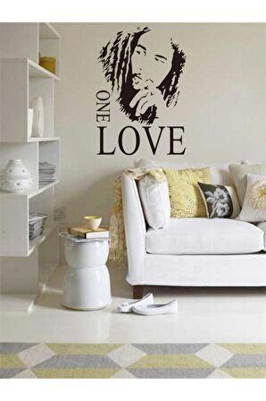 Bob Marley One Love Ev Dekoratif Sticker