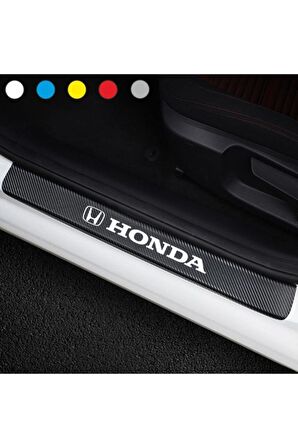 Honda İçin Uyumlu Aksesuar Oto Kapı Eşiği Sticker Karbon 4 Adet