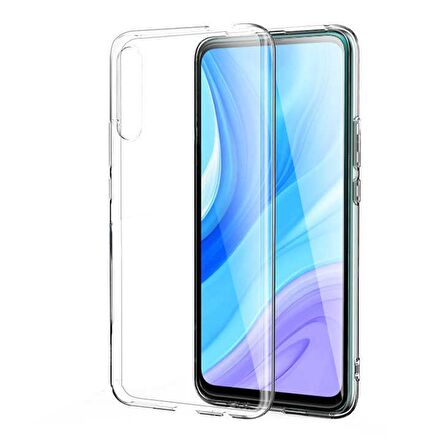 Gpack Huawei P Smart Pro 2019 Kılıf Süper Silikon KorumaNano Glass