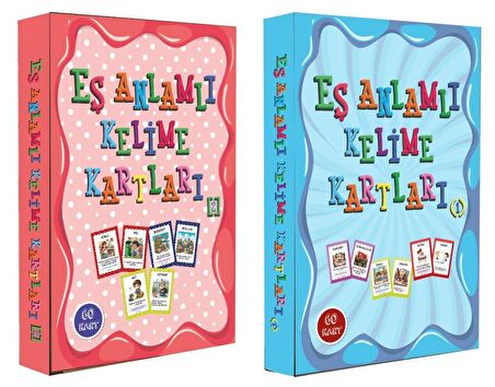 Eş Anlamlı Kelime Kartları 2 Kutu Set (120 Kart)