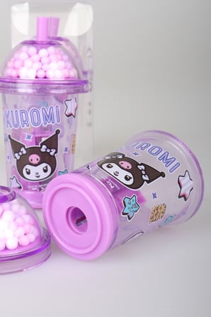 x Dekomus Lisanslı Kuromi Tek Bıçaklı My Mug Boncuklu Kalemtraş Tek Adet 