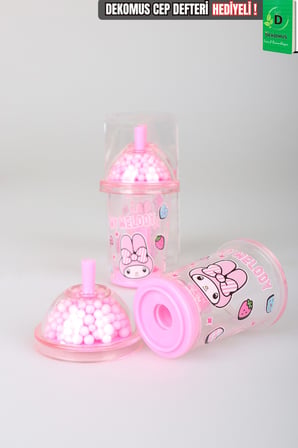 x Dekomus Lisanslı My Melody Tek Bıçaklı My Mug Boncuklu Kalemtraş Tek Adet 