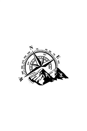Pusula Off Road - Araç, Oto, Laptop, Duvar Uyumlu Sticker 30*24 Cm