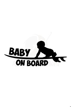 Arabada Bebek Var - Araç, Oto, Laptop, Duvar Uyumlu Sticker 20*10 Cm