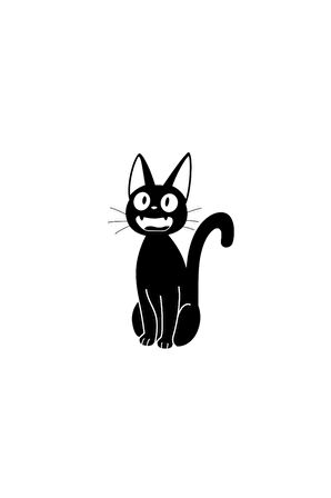 Sinirli Kedi Oto Motor Laptop Duvar Folyo Sticker 100 x 150