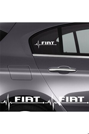Fiat Marea İçin yeni uyumlu Aksesuar Oto Ritim Sticker 2 Adet 20*9 Cm