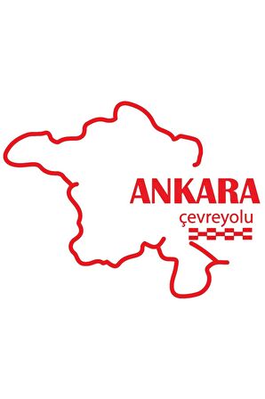 Ankara Çevreyolu Sticker (Oto-Motor-Laptop-Duvar-Dekor) 12 x 9 cm