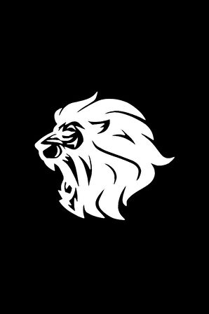 Aslan Tasarımlı Sticker (Oto-Motor-Laptop-Duvar-Dekor) 30 x 27 cm