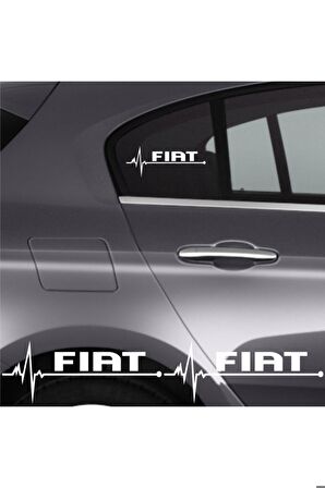 Özel Tasarım Fiat Egea Cross Ritim Oto Sticker (2 Adet) Uyumlu