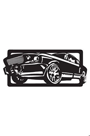Klasik Arabalar Model 12 Oto Sticker 25 x 10 Cm