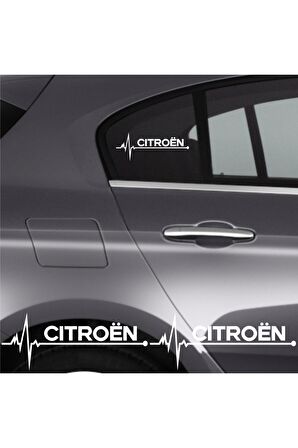 Citroen C1 İçin yeni uyumlu Aksesuar Oto Ritim Sticker 2 Adet 20*9 Cm