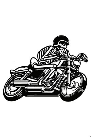 Klasik Motosikletler Oto Motor Laptop Duvar Folyo Sticker (Tip 13) 10x8 Cm